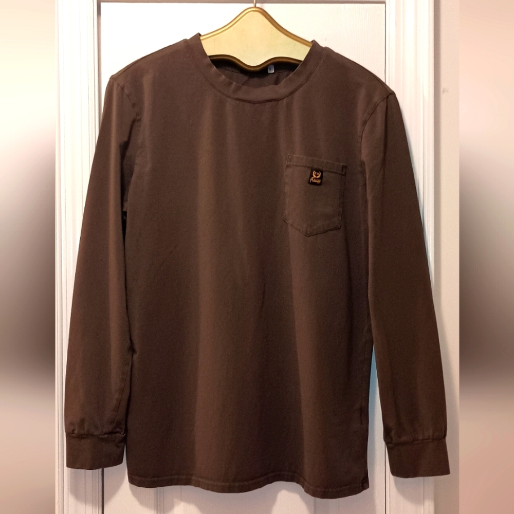 Hasuit X Franco Sport Men's Gray Long Sleeve Pullover Shirt Size Small